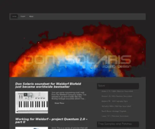 Donsolaris.com(Sound Design) Screenshot