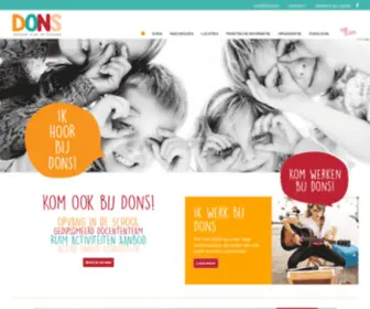 DonsopVang.nl(Dons Buitenschoolse opvang) Screenshot