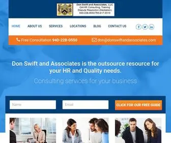 Donswiftandassociates.com(Consulting Services) Screenshot