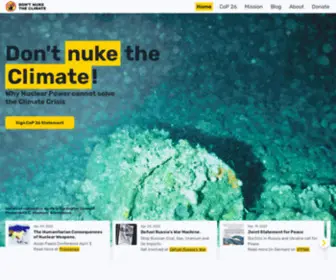 Dont-Nuke-The-Climate.org(Nuclear power) Screenshot