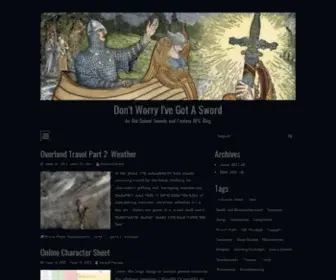 Dont-Worry-Ive-Got-A-Sword.com(An Old) Screenshot