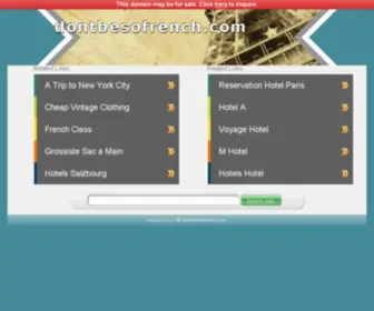 Dontbesofrench.com(Dontbesofrench) Screenshot