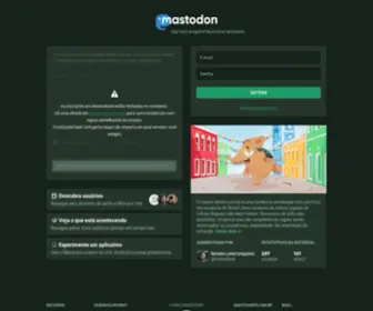 Donte.com.br(Mastodon(te)) Screenshot