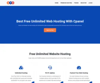 Dontpayhost.com(Free Unlimited Web Hosting) Screenshot