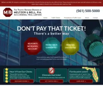 Dontpaythatticket.com(Attorney for Ticket Offenses in the State of Florida) Screenshot