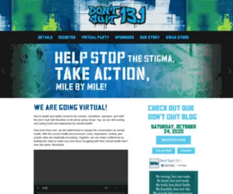 DontQuithalf.com(Mental Heath Nonprofit) Screenshot