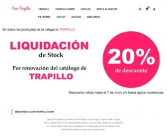 Dontrapillo.com(Don Trapillo tu tienda de trapillo) Screenshot