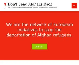 Dontsendafghansback.eu(Dontsendafghansback) Screenshot