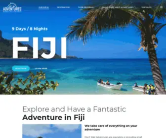 Dontwaitadventures.com(Authentic and Unforgettable Tours in Fiji) Screenshot