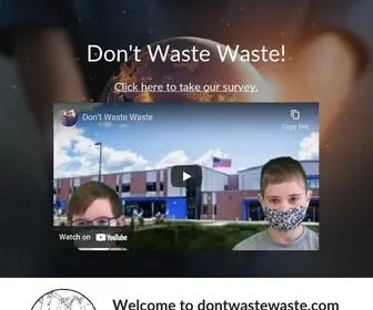 Dontwastewaste.com(Dontwastewaste) Screenshot