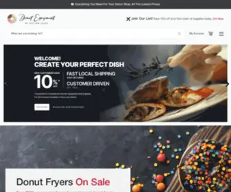 Donutequipment.com(Donut Equipment and Supplies) Screenshot