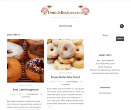 Donutsrecipes.com(Donuts Recipe) Screenshot