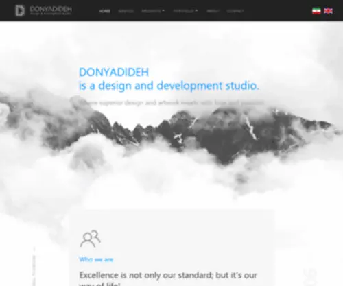 Donyadideh.com(Website design) Screenshot