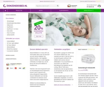 Donzendekbed.com(Donzendekbed.nl, uw specialist) Screenshot