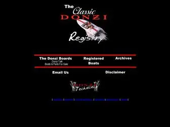 Donzi.net(The Original Donzi Registry) Screenshot