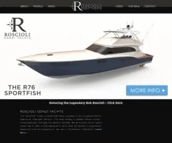 Donziyachts.com(Roscioli Donzi Yachts) Screenshot