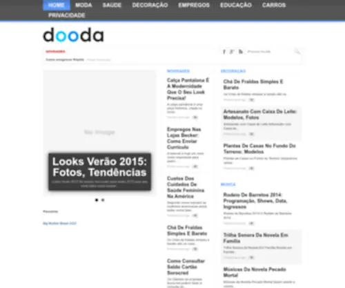 Dooda.com.br(Concursos, Empregos, Moda, Carros, Casa & Decoração) Screenshot