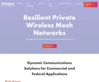 Doodlelabs.com(Ultra-fast, Resilient Wireless Mesh Networks) Screenshot