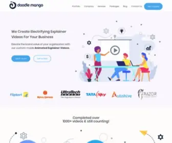Doodlemango.com(Animated Explainer Video Production Company) Screenshot