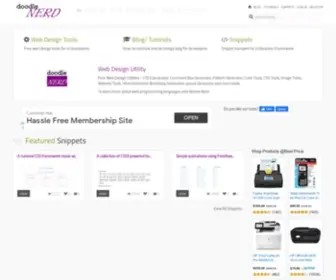 Doodlenerd.com(Free Web Design Utility CSS3 Generator) Screenshot