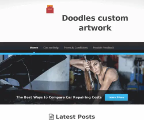 Doodlescustomartwork.com(Doodles) Screenshot