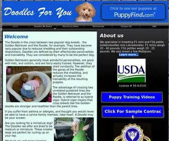 Doodlesforyou.com(Goldendoodle Puppies for Sale) Screenshot