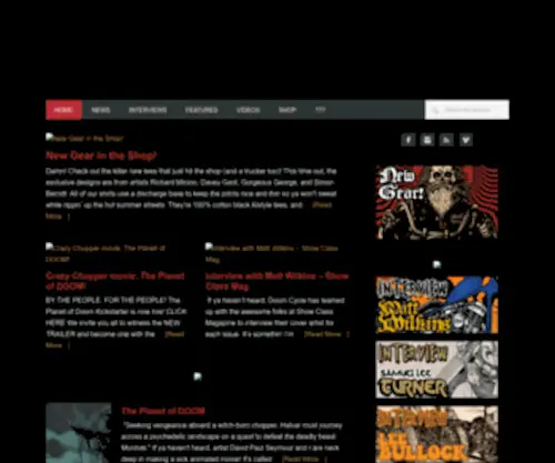 Doomcycle.com(Covering the raddest artists in and around the chopper scene) Screenshot