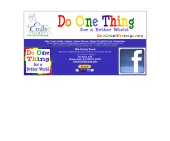 Doonething.org(Do One Thing for a Better World) Screenshot