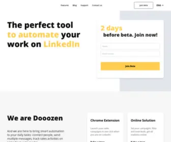 Dooozen.io(Best LinkedIn Automation Tool for Your Business) Screenshot