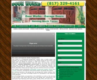 Door-Works.com(Garage Doors Repair Fort Worth) Screenshot