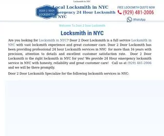 Door2Doorlocksmith.com(Locksmith in NYC by Door 2 Door Locksmith) Screenshot