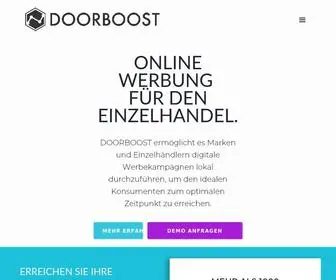 Doorboost.com(Handelspartner durch digitale Werbemaßnahmen lokal stärken) Screenshot
