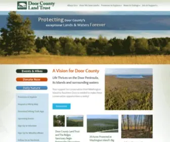 Doorcountylandtrust.org(Door County Land Trust) Screenshot