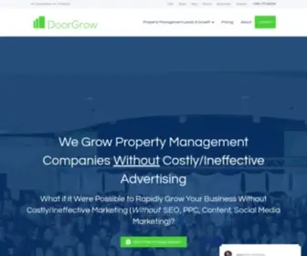 Doorgrow.com(Property Management Growth Hacking without the Typical B.S) Screenshot
