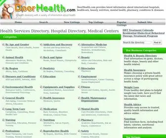 Doorhealth.com(Health Services Directory) Screenshot