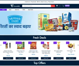 Doormilk.com(Online Fresh Cow Buffalo Milk Free Home Delivery in 45 Minutes) Screenshot