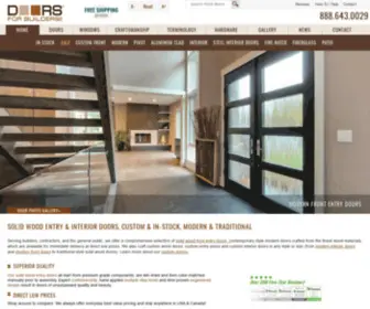 Doorsforbuilders.com(Wood Entry and Interior Doors from Doors for Builders) Screenshot