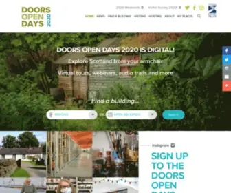 Doorsopendays.org.uk(Doors Open Days Scotland 2021) Screenshot