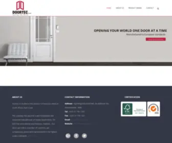 Doortec.co.za(Opening Your World) Screenshot