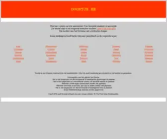 Doortje.be(Startpagina Doortje) Screenshot