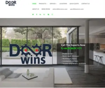 Doorwins.com(Aluminium windows and doors) Screenshot