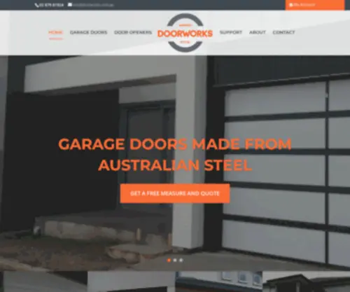 Doorworks.com.au(Garage Doors) Screenshot