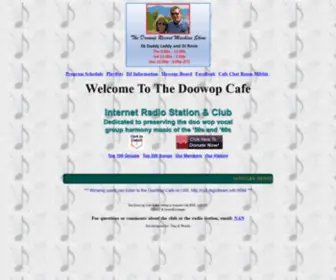 Doowopcafe.org(The Doowop CafÃ© Club and Radio Station) Screenshot