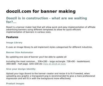 Doozil.com(Affiliate banner maker) Screenshot