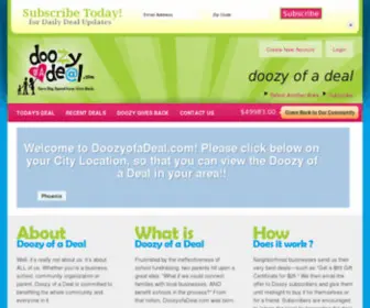 Doozyofadeal.com(Deal of the Day Site) Screenshot