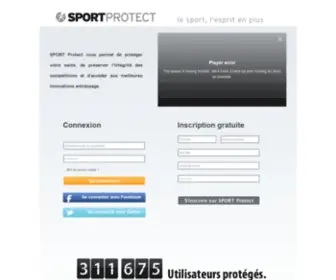 Dopage.com(Accés à l'espace de protection) Screenshot