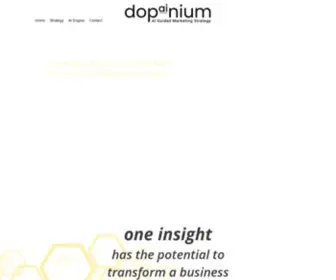 Dopainium.com(Dopainium delivers AI Guided Marketing Strategy for organizations of all sizes. Dopainium) Screenshot