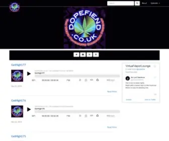 Dopefiend.co.uk(The Web's Favourite Cannabis Podcast Network) Screenshot