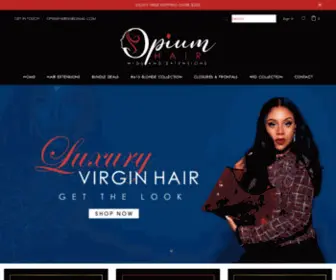 Dopehairrus.com(Opium Hair Extensions) Screenshot