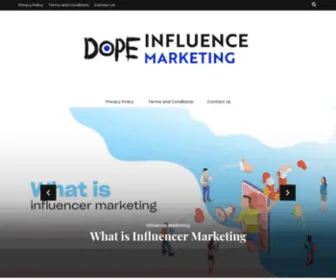 Dopeinfluencermarketing.com(This blog) Screenshot